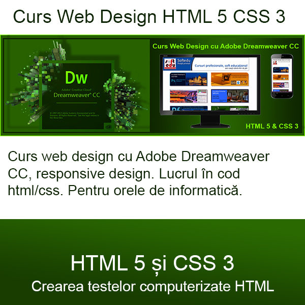 Curs HTML 5 și CSS 3: de la începător la avansat nivel de baza, 1,2,3,4,5